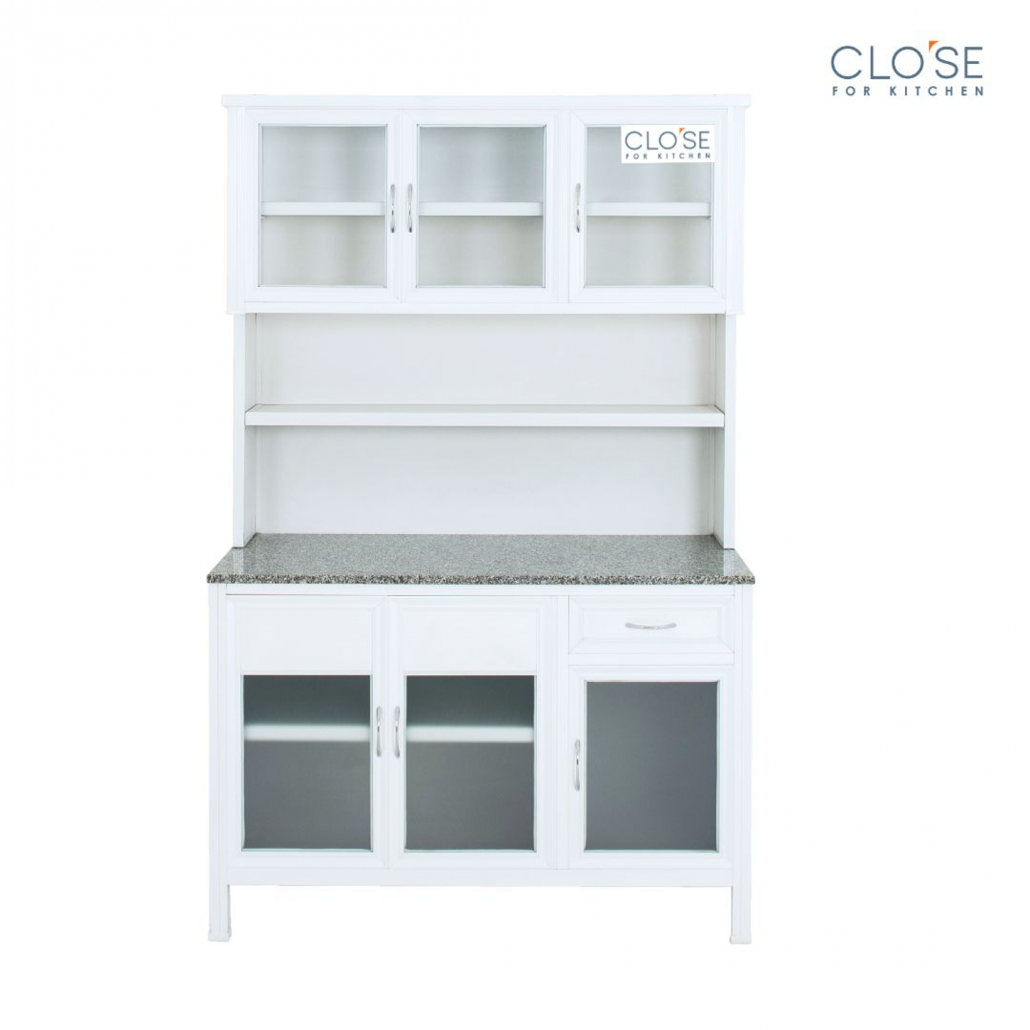 CLOSE ชุดครัวสำเร็จรูป ท๊อปหินแกรนิต รุ่น Glory-NT127  ขนาด 120.5 x 53 x 190 ซม. สีขาว