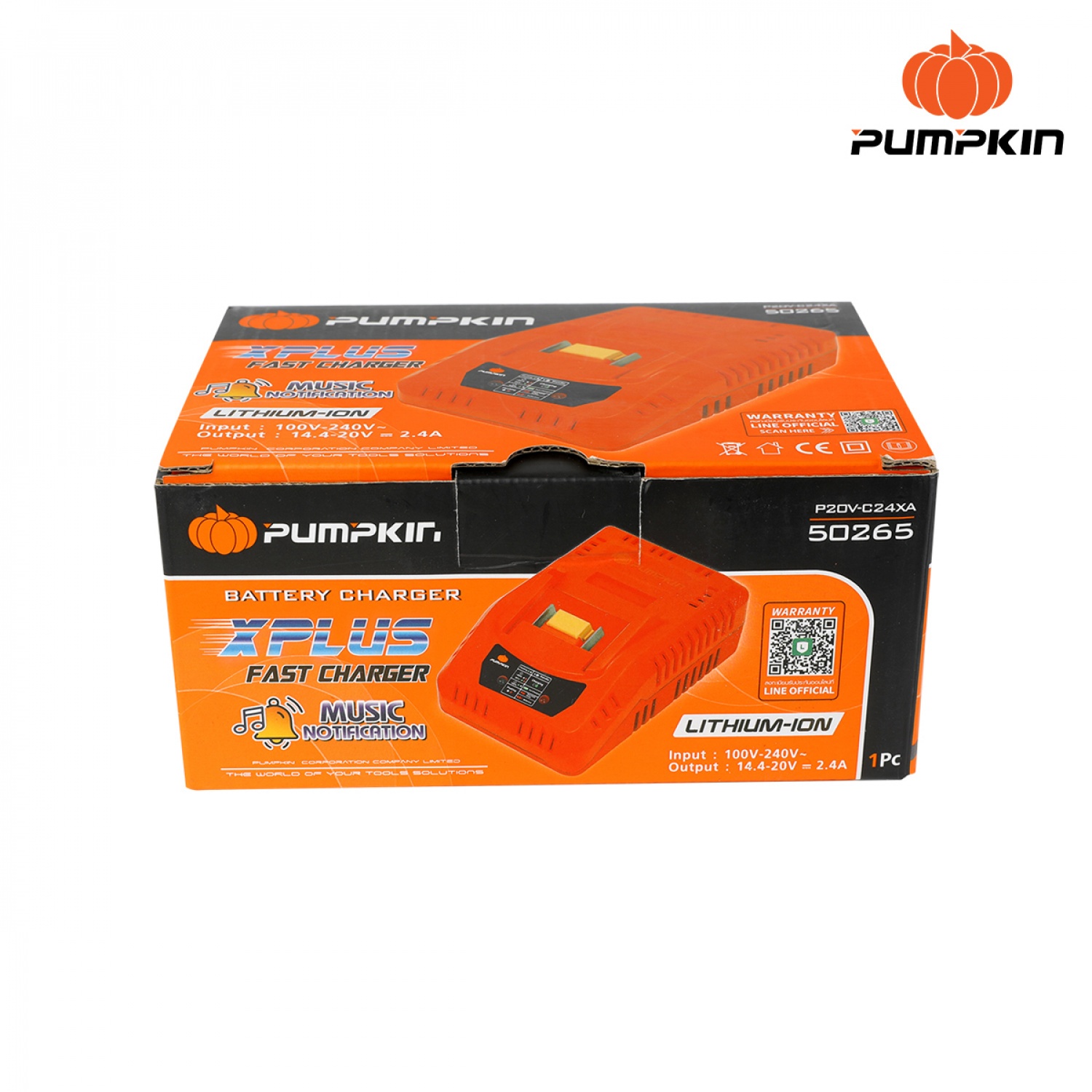 PUMPKIN เครื่องชาร์จแบตเตอรี่ XPLUS PUMPKIN P20V-C24XA (50265)