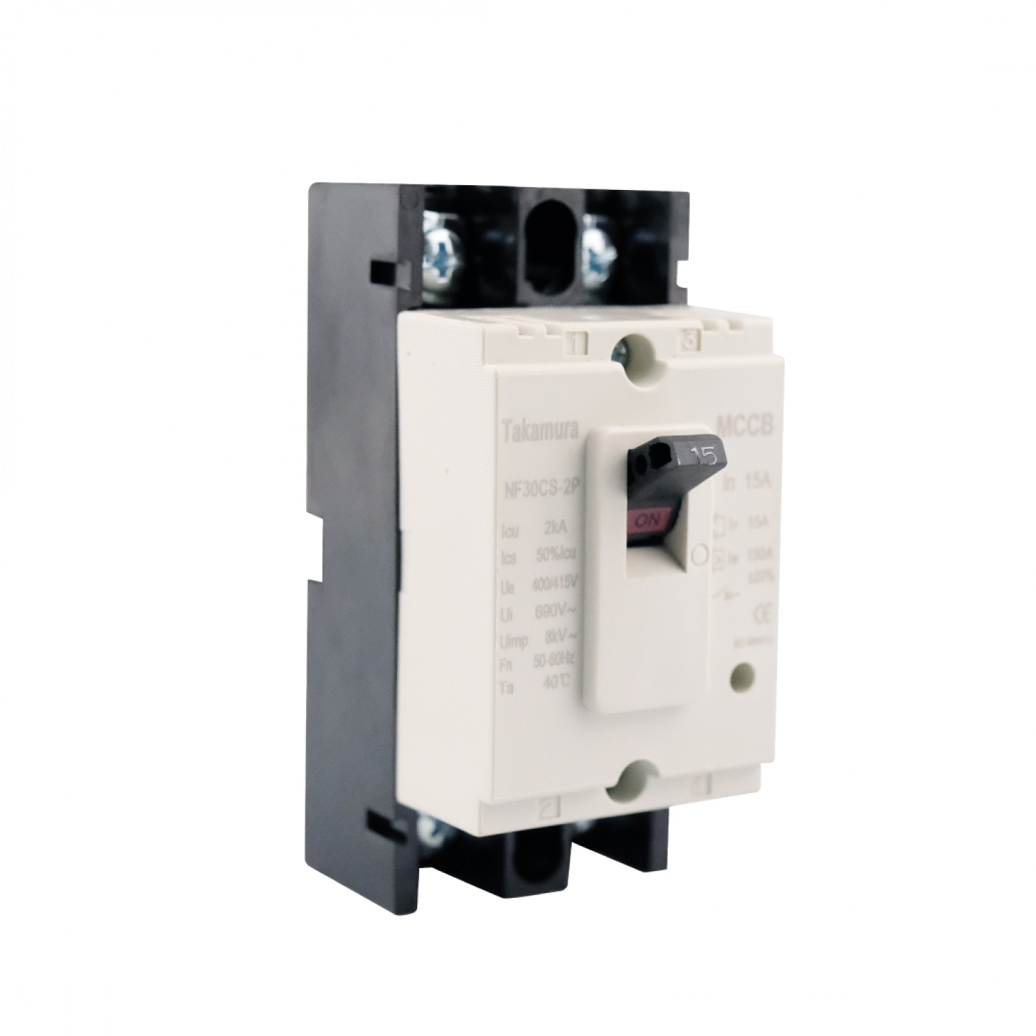 TAKAMURA ออโต้เบรกเกอร์  รุ่น TNF30CS-2P15A-MT สีครีม