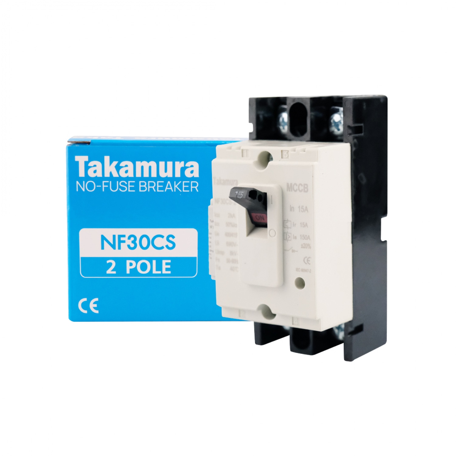 TAKAMURA ออโต้เบรกเกอร์  รุ่น TNF30CS-2P15A-MT สีครีม