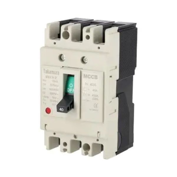 TAKAMURA ออโต้เบรกเกอร์  รุ่น TNF63CW-3P40A-MT สีครีม