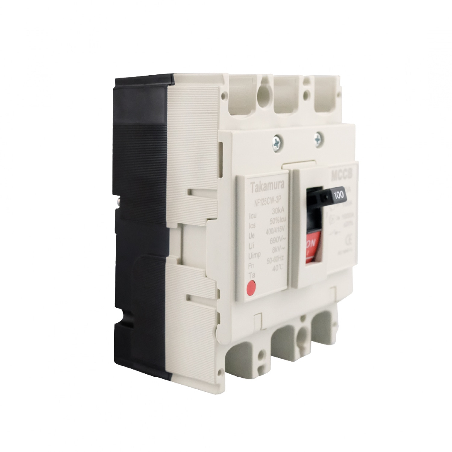 TAKAMURA ออโต้เบรกเกอร์ รุ่น TNF125CW-3P100A-MT สีครีม