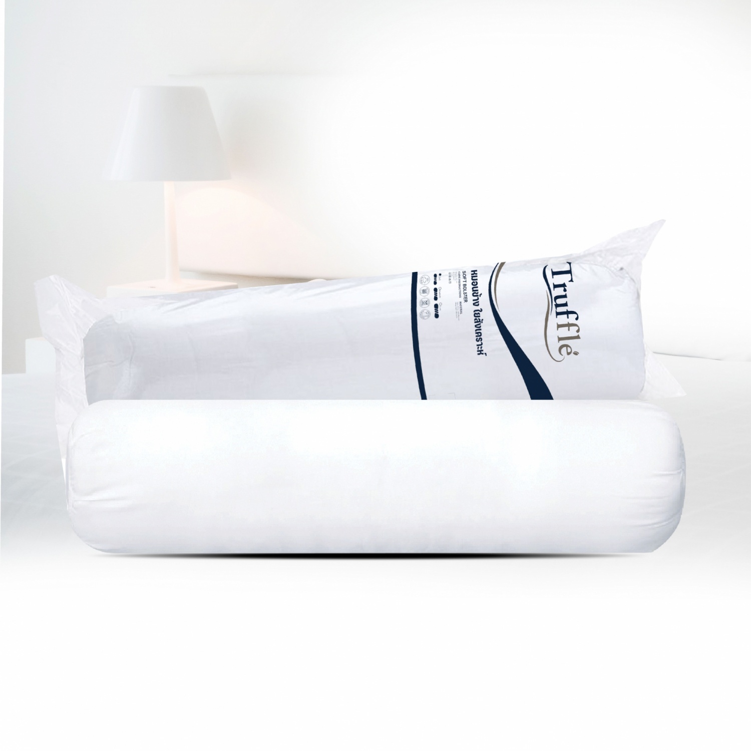 TRUFFLE หมอนข้างใยสังเคราะห์ รุ่น Soft ขนาด 14x42 นิ้ว (เส้นใย 800กรัม) สีขาว