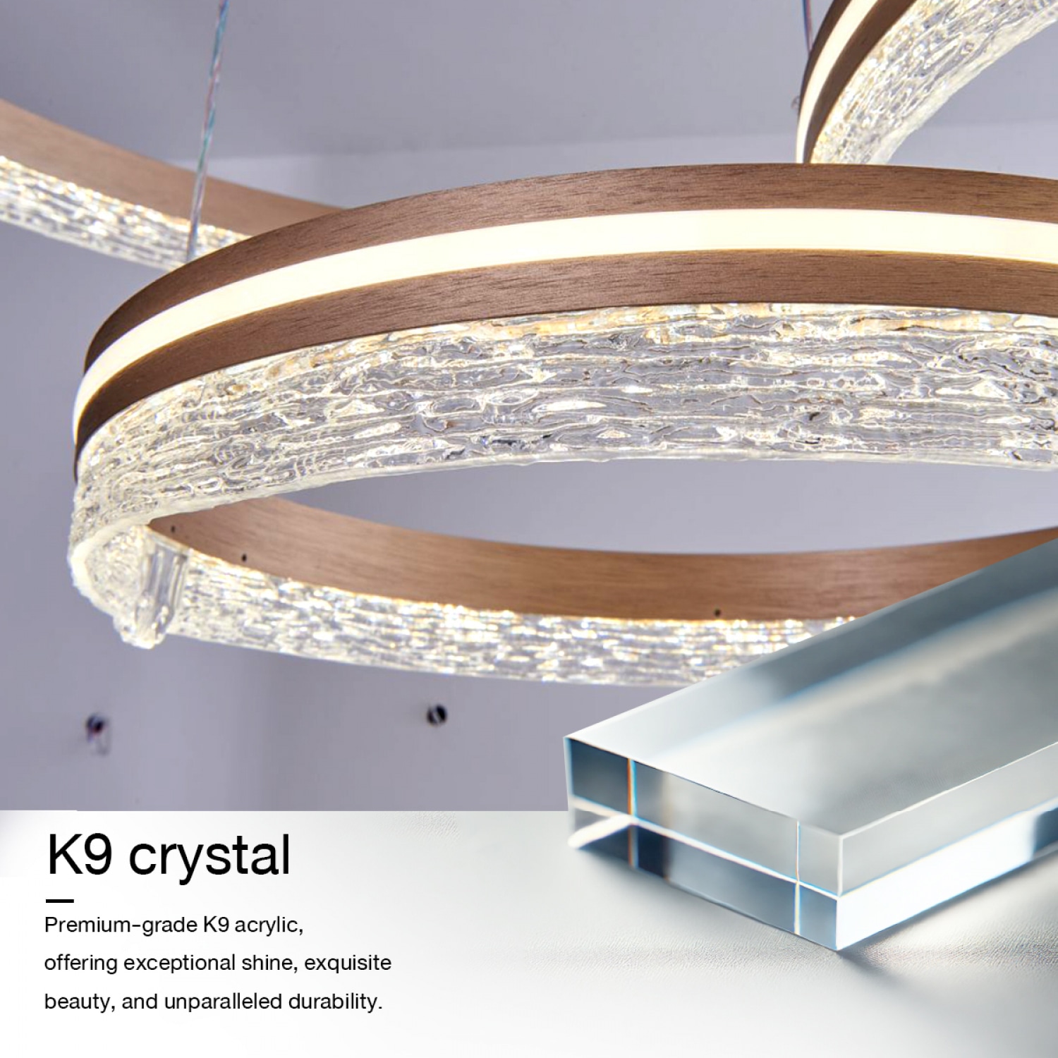 EILON โคมแชนเดอเลียร์ 203Wx2 รุ่น L6314-4+6+8 ปรับแสงได้ 3 แสง