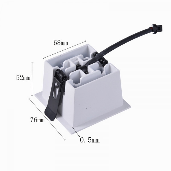 EILON ดาวน์ไลท์ 4x2W แสงวอร์ม รุ่นTL-2204/WH สีขาว