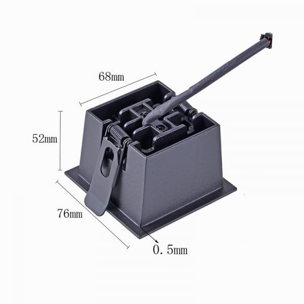 EILON ดาวน์ไลท์ 4x2W แสงวอร์ม รุ่นTL-2204/BK สีดำ