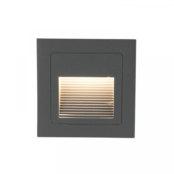 EILON โคมติดขั้นบันได 3W แสงวอร์ม รุ่นTL-701/DGR สีเทาเข้ม