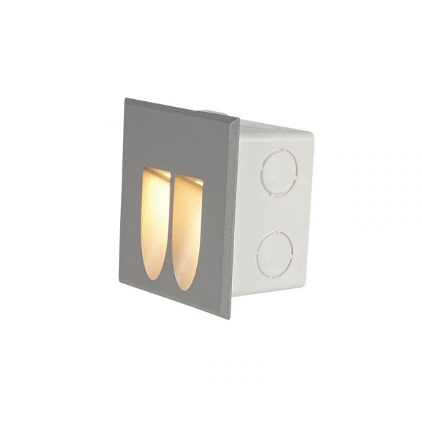 EILON โคมติดขั้นบันได 2x1W แสงวอร์ม รุ่นTL-703/DGR สีเทาเข้ม