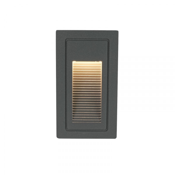 EILON โคมติดขั้นบันได 3W แสงวอร์ม รุ่นTL-705/DGR สีเทาเข้ม