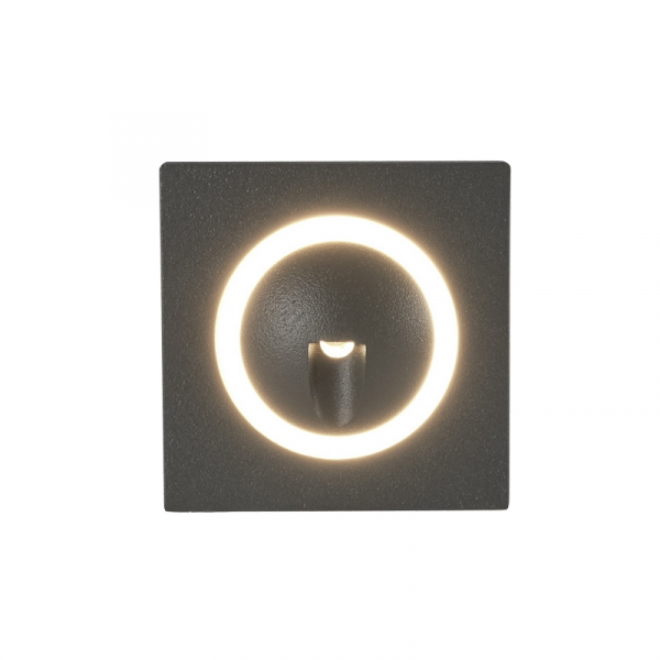 EILON โคมติดขั้นบันได 3W แสงวอร์ม รุ่นLC-5801F /DGR สีเทาเข้ม