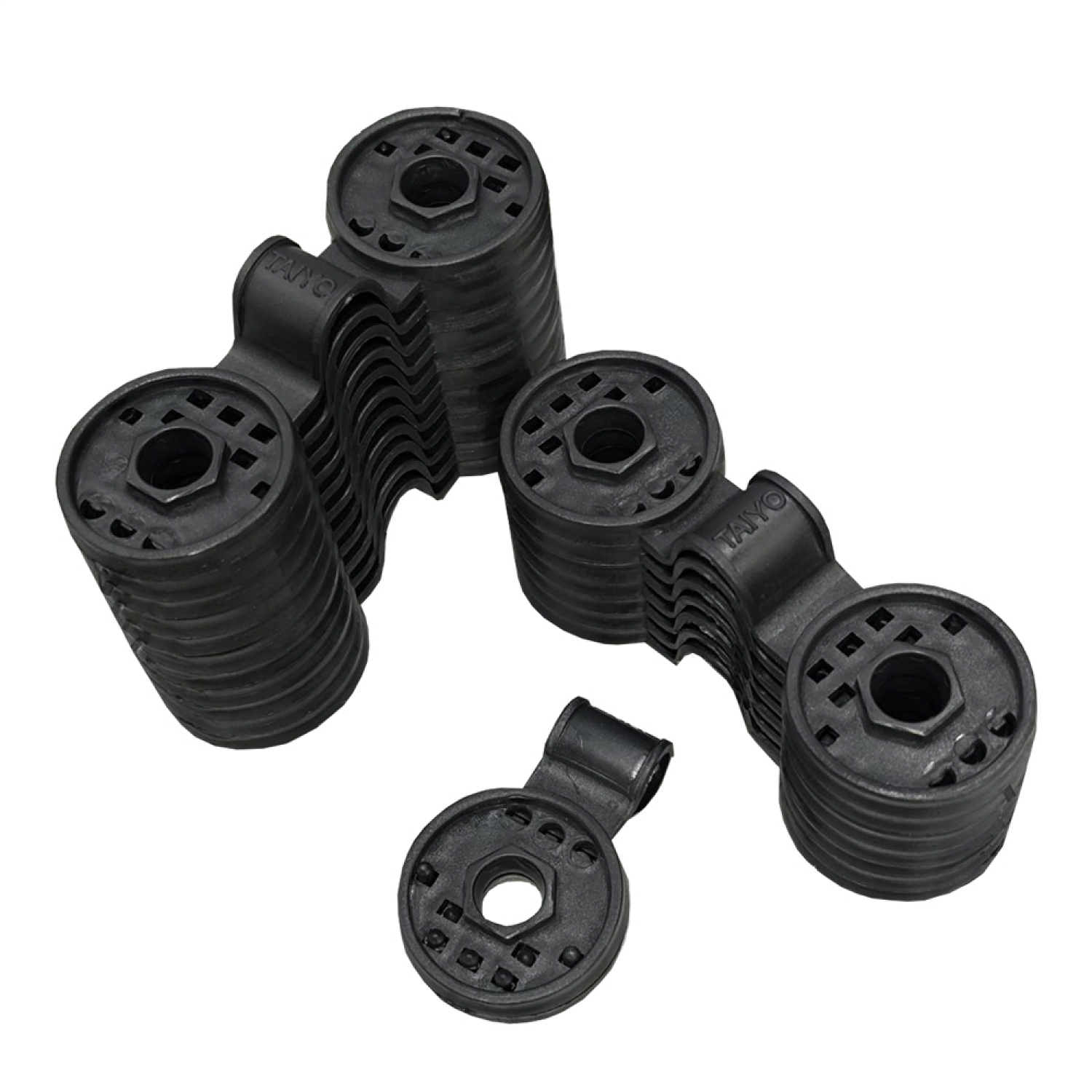 Tree’O ตัวหนีบสแลนสีดำ แบบกลม 20 ชิ้น/แพ็ก