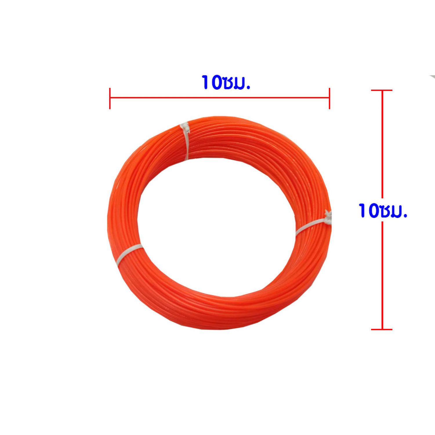 TUF เอ็นตัดหญ้าเส้นเหลี่ยม สีส้ม ขนาด 1.3มม. ยาว 30ม.