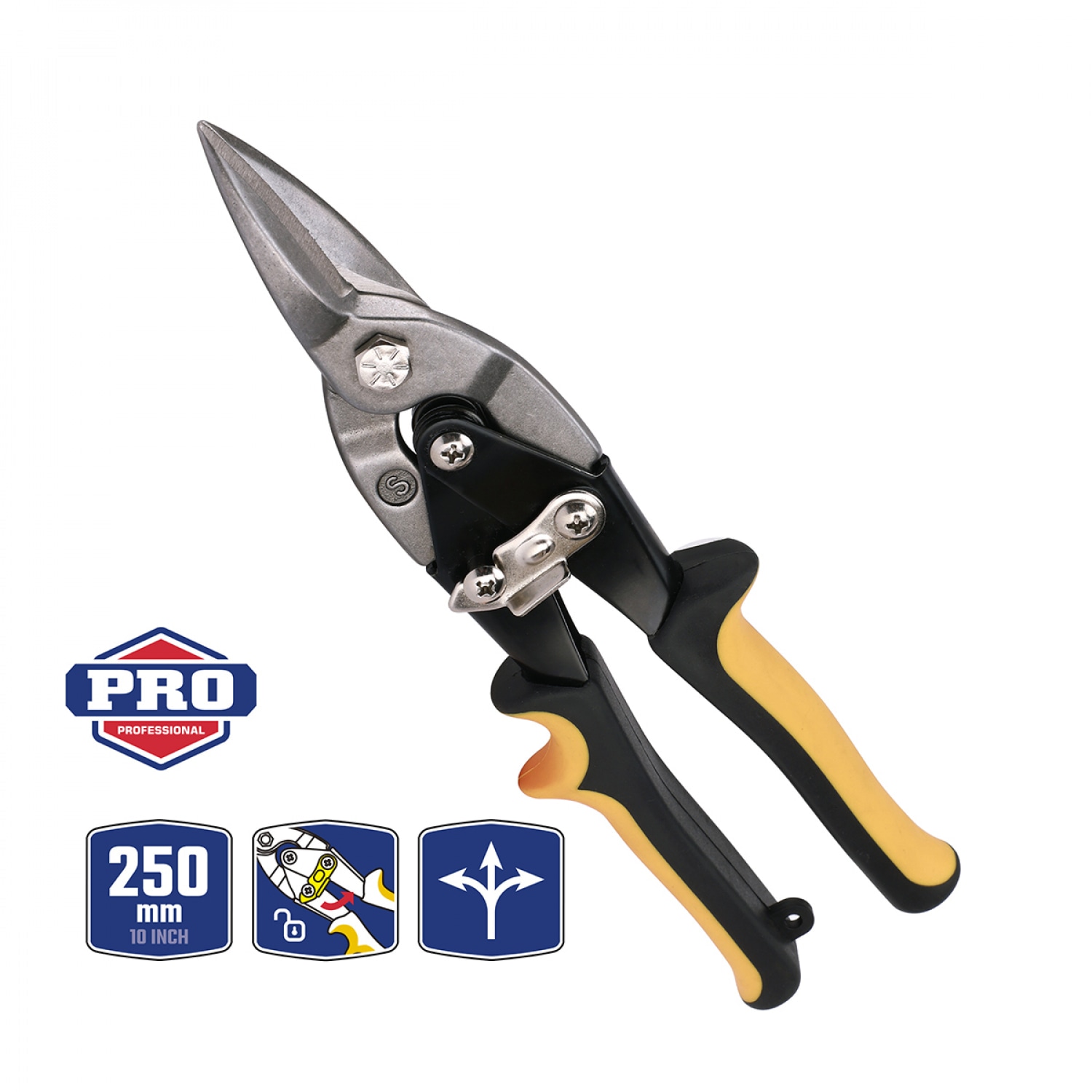 WORKPRO กรรไกรตัดโลหะแบบตัดตรง ขนาด 250 มม. (10 นิ้ว) รุ่น WP214017