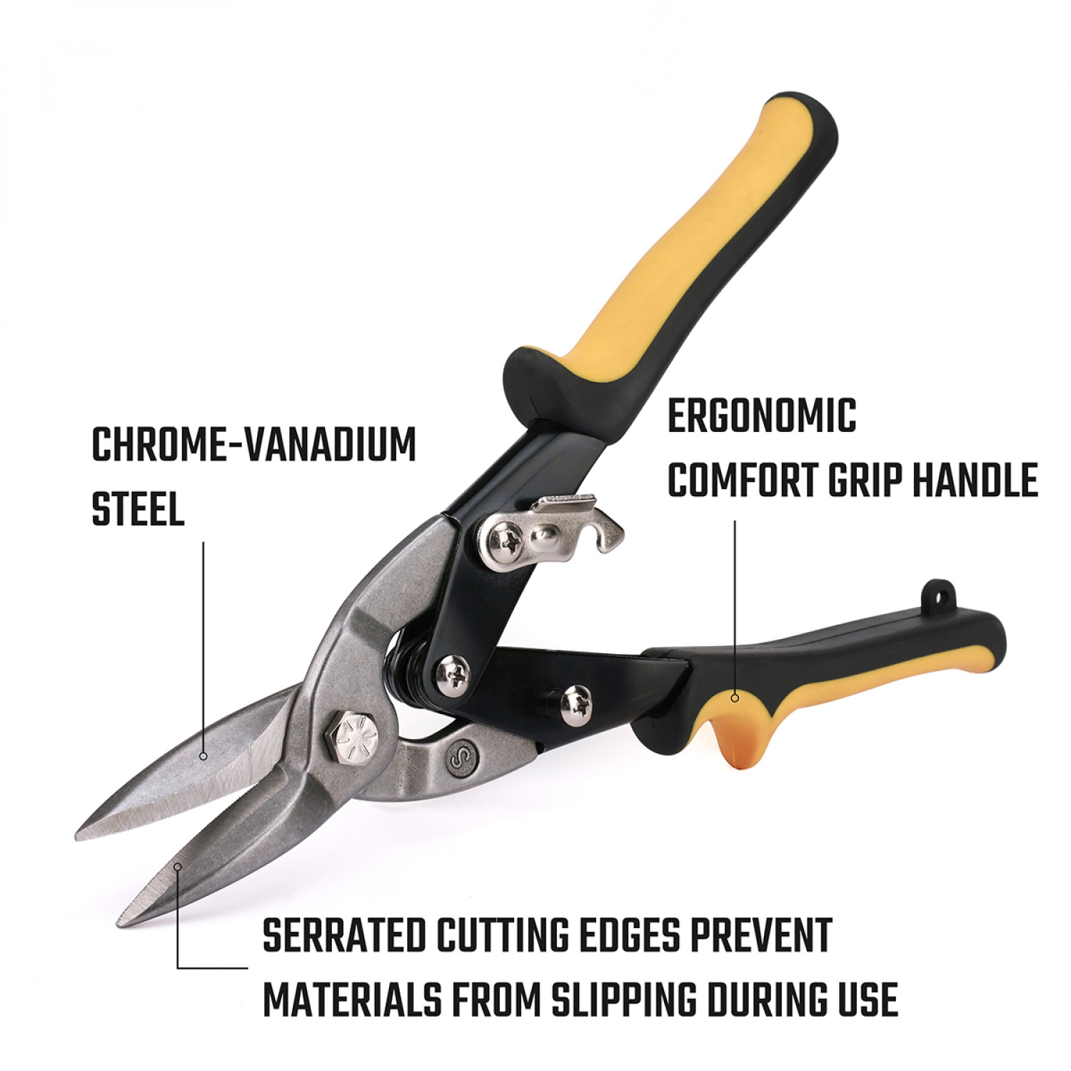 WORKPRO กรรไกรตัดโลหะแบบตัดตรง ขนาด 250 มม. (10 นิ้ว) รุ่น WP214017