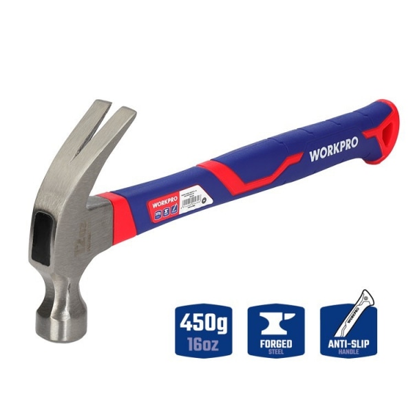 WORKPRO ค้อนหงอนด้ามไฟเบอร์ ขนาด 450 กรัม (16 ออนซ์) รุ่น WP241011