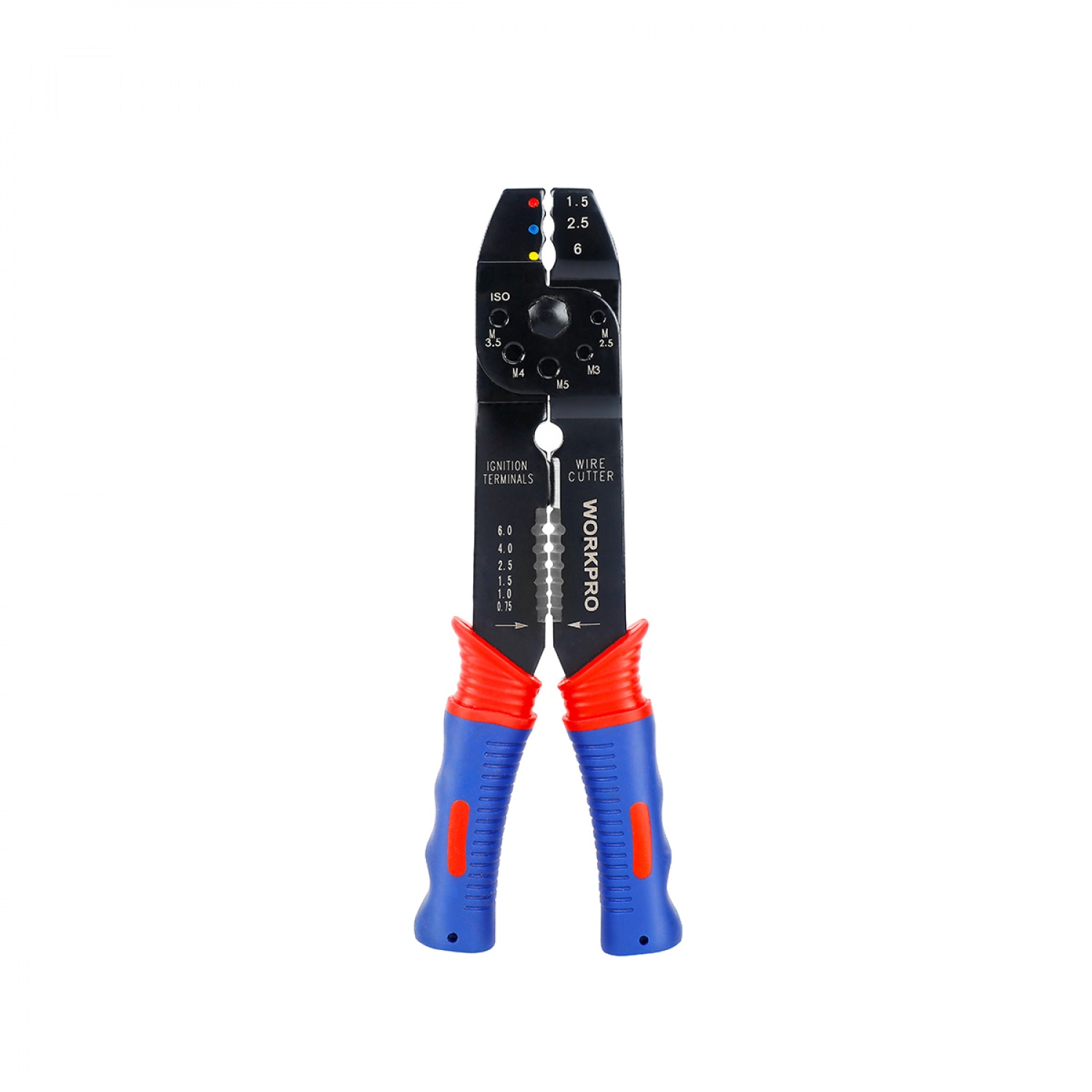 WORKPRO คีมย้ำสายไฟ CR-V ขนาด 200 มม. (8 นิ้ว ) รุ่น WP291001