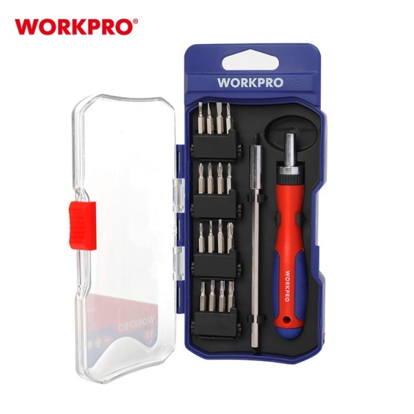 WORKPRO ชุดไขควงพร้อมดอก PH ด้ามขัน+ก้านต่อ 18 ชิ้น รุ่น WP200516