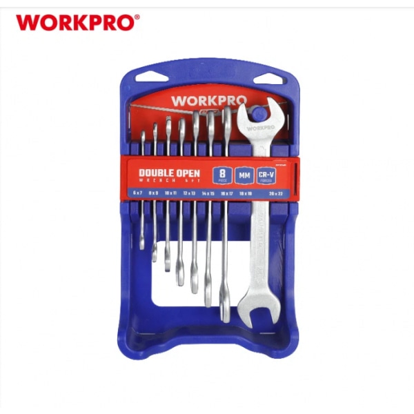 WORKPRO ชุดประแจปากตายชุบโครเมียม  8 ชิ้น รุ่น WP202506