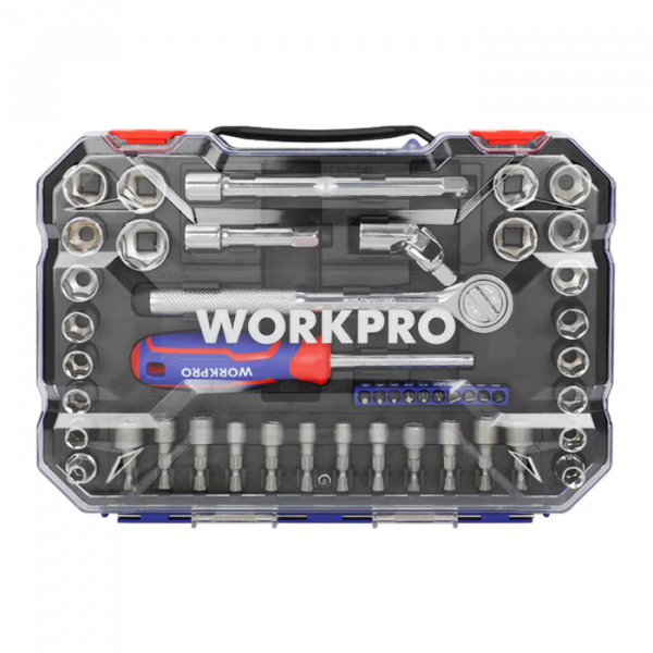 WORKPRO ชุดลูกบ็อกซ์พร้อมด้ามลูกบ็อกซ์ ขนาด 3/8 นิ้ว (47 ชิ้น) รุ่น WP202523