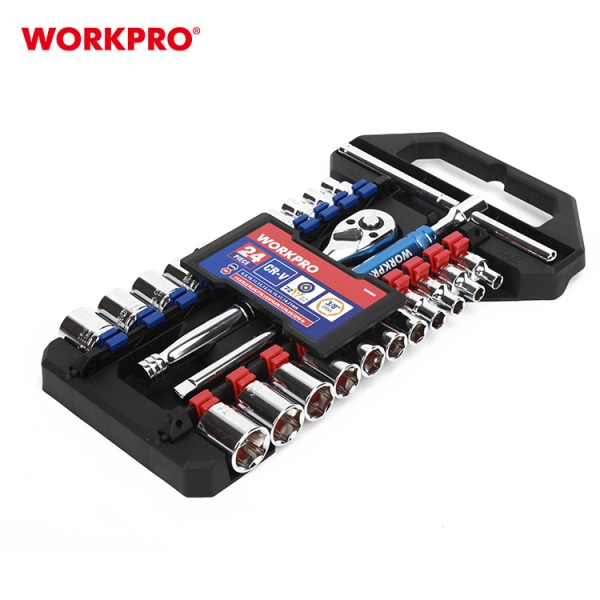WORKPRO ชุดบ็อกซ์อเนกประสงค์ ขนาด 3/8” (24 ชิ้น) รุ่น WP202553