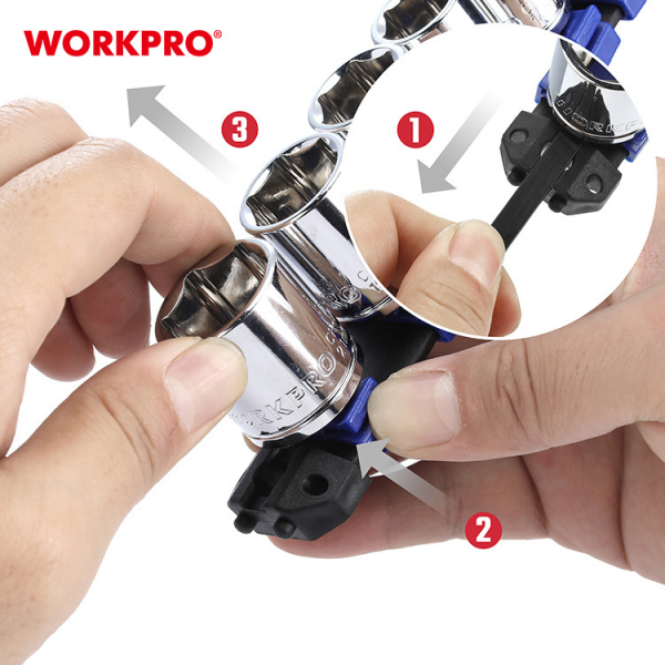 WORKPRO ชุดบ็อกซ์อเนกประสงค์ ขนาด 3/8” (24 ชิ้น) รุ่น WP202553