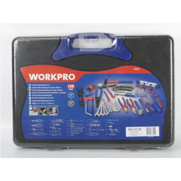 WORKPRO ชุดเครื่องมือช่างอเนกประสงค์ 139 ชิ้น รุ่น WP209026