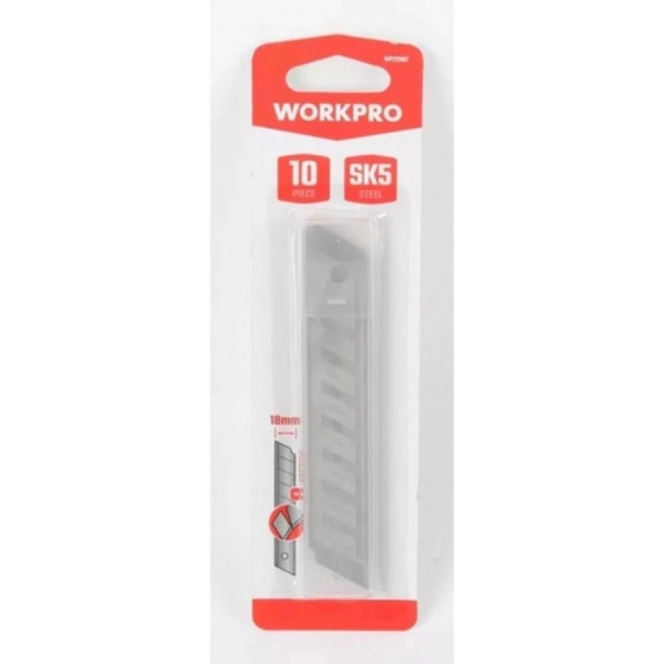 WORKPRO ใบมีดคัตเตอร์ ขนาด 18mm. (10ชิ้น/แพ็ค)