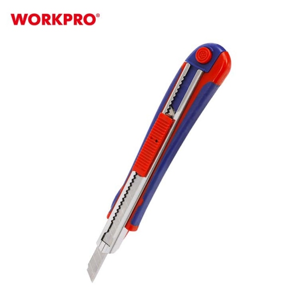 WORKPRO มีดคัตเตอร์ Autoload พร้อมที่เก็บใบมีด ขนาด 9มม. รุ่น WP212010