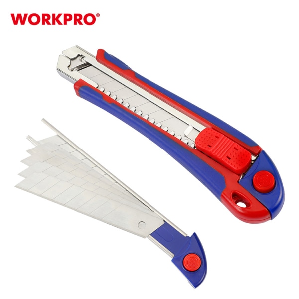 WORKPRO มีดคัตเตอร์ ระบบ Auto Lock ขนาด 18mm. รุ่น WP212011