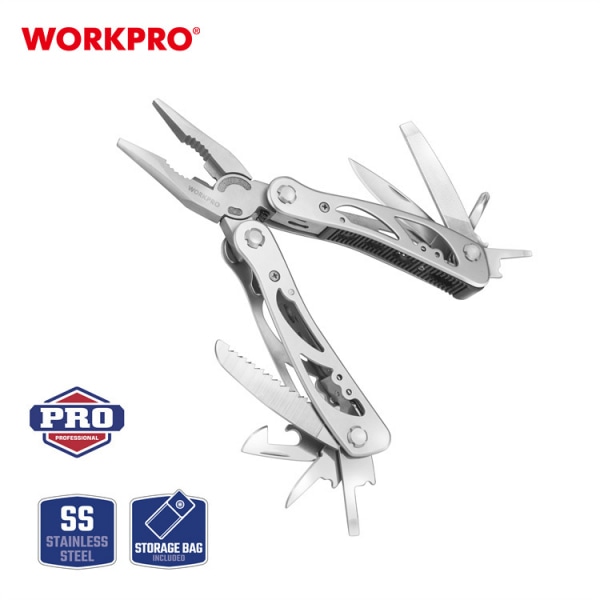 WORKPRO คีมอเนกประสงค์สแตนเลส 12 in 1 รุ่น WP382017