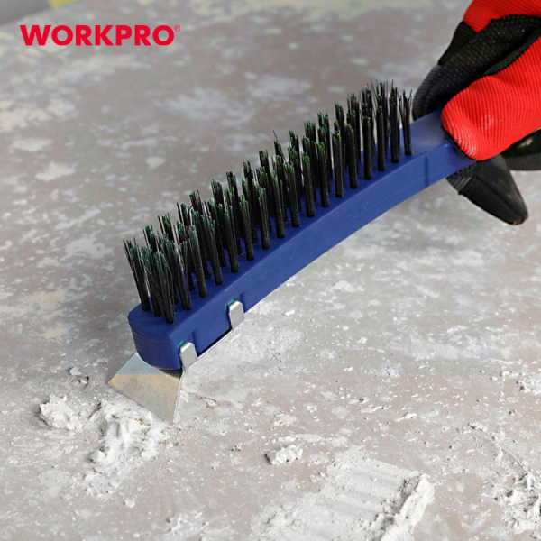 WORKPRO แปรงลวดเหล็ก ขนาด 3x17 รุ่น WP253001