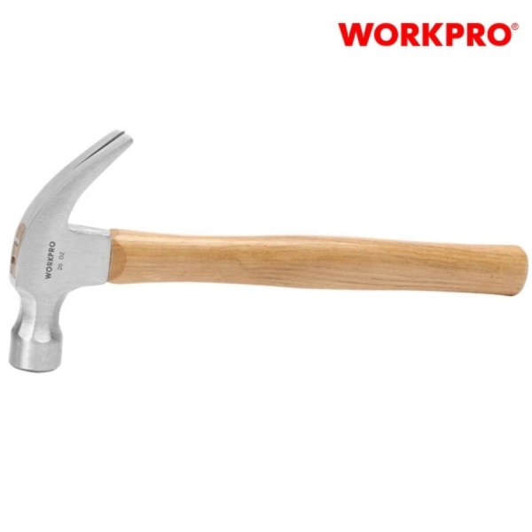 WORKPRO ค้อนหงอนด้ามไม้  ขนาด 225 กรัม ( 8OZ)