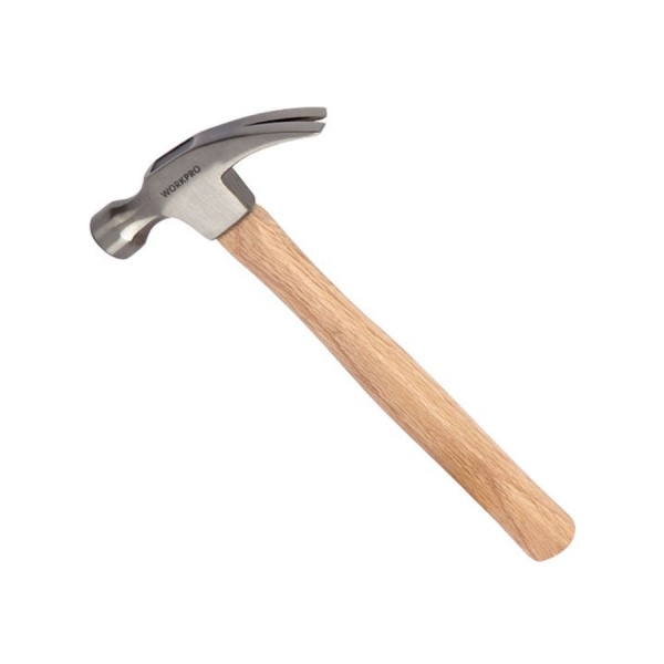 WORKPRO ค้อนหงอนด้ามไม้  ขนาด 225 กรัม ( 8OZ)