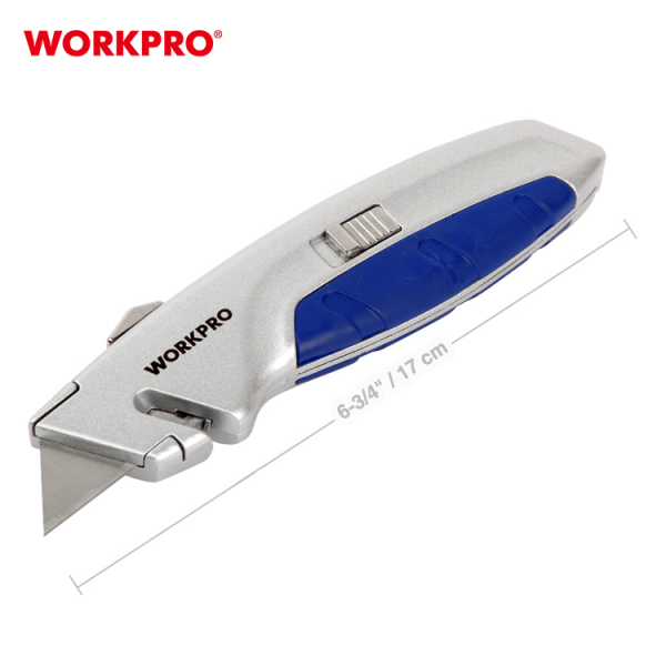 WORKPRO มีดกรีดอเนกประสงค์แบบเปิดเร็ว ปลอกอลูมิเนียม รุ่น WP213024