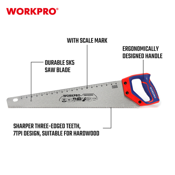 WORKPRO  เลื่อยลันดา SK5 500มม.(20นิ้ว) รุ่น SK5 7TPI