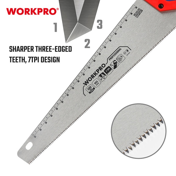 WORKPRO เลื่อยลันดา SK5 7TPI ขนาด 500มม.(20นิ้ว) รุ่น WP215007