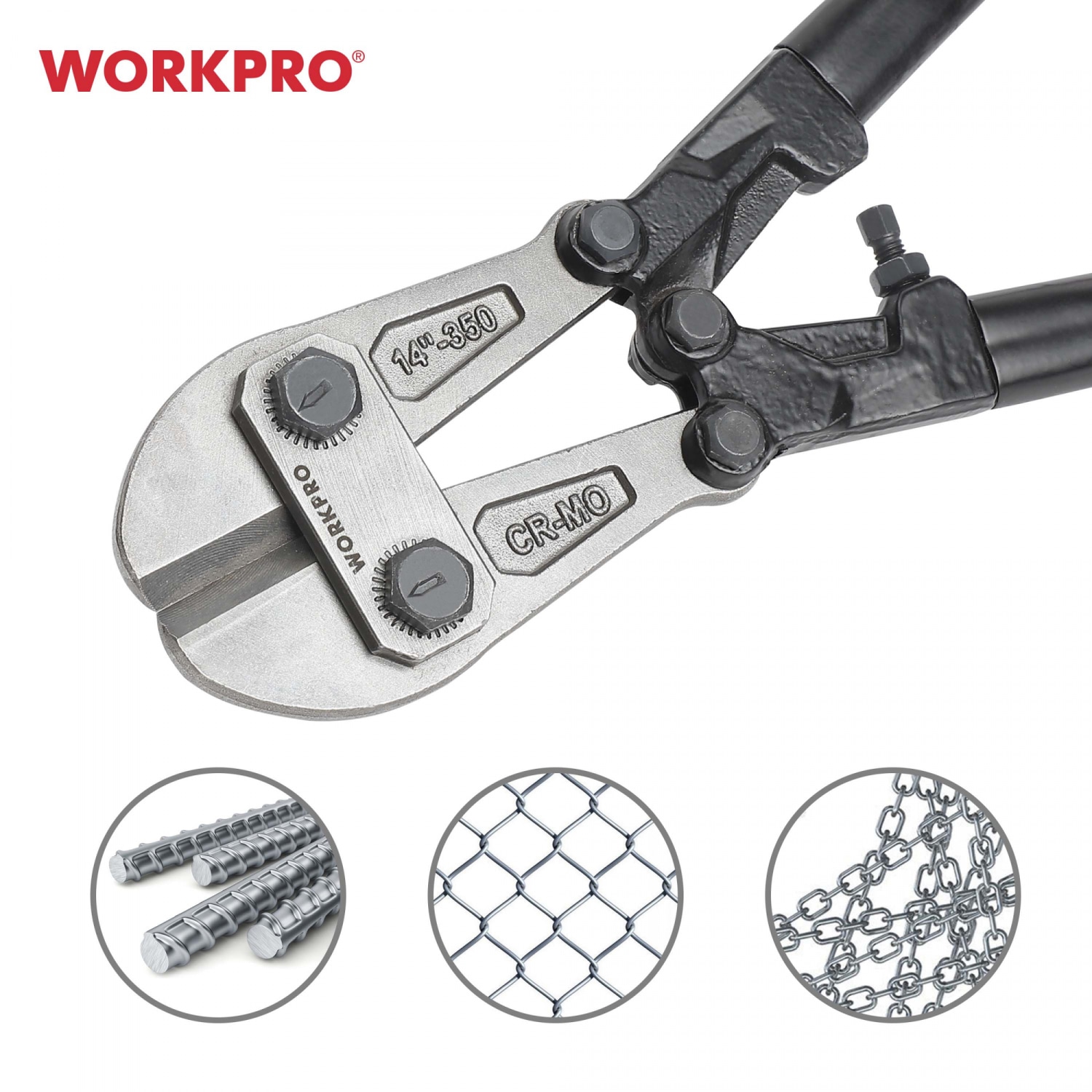 WORKPRO กรรไกรตัดเหล็กเส้น ขนาด 350มม. ( 14นิ้ว) รุ่น WP216003