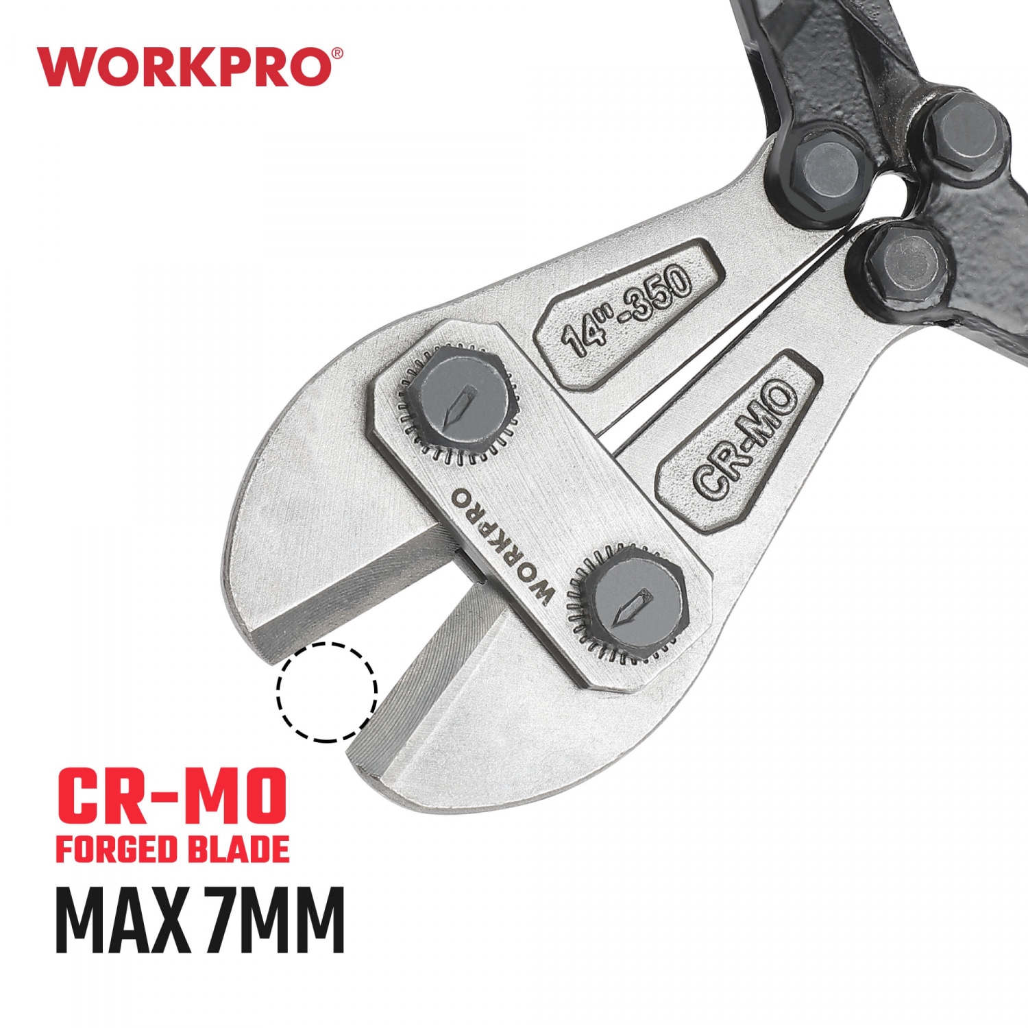 WORKPRO กรรไกรตัดเหล็กเส้น ขนาด 350มม. ( 14นิ้ว) รุ่น WP216003