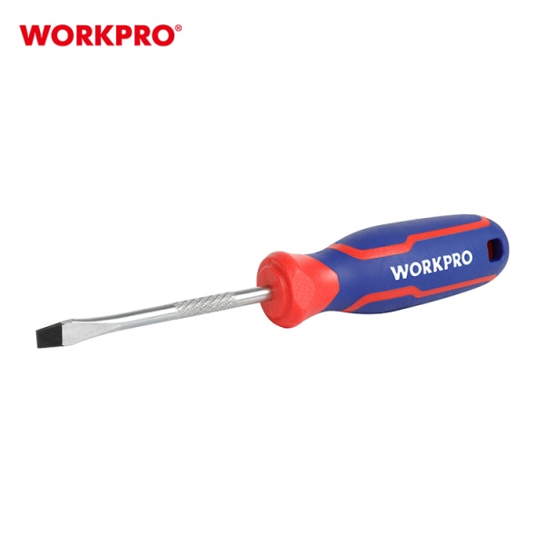 WORKPRO ไขควงปากแบนด้ามสามสี CR-V ขนาด 3X75มม. รุ่น WP221013