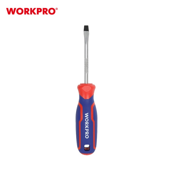 WORKPRO ไขควงปากแบนด้ามสามสี CR-V ขนาด 3X75มม. รุ่น WP221013
