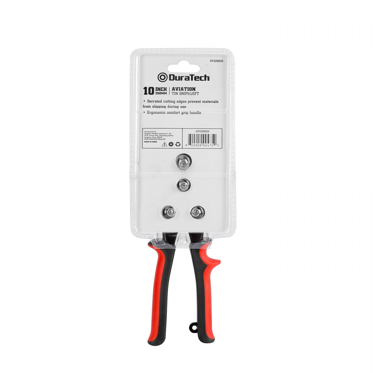 Duratech กรรไกรตัดโลหะแบบตัดซ้าย ขนาด 250 มม. (10 นิ้ว) รุ่น DT209029