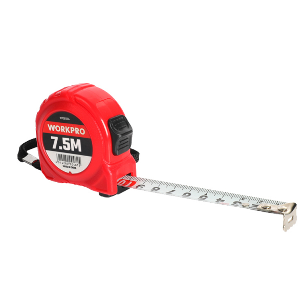 WORKPRO ตลับเมตรพลาสติก 7.5Mx16mm. รุ่น WP261002 สีแดง