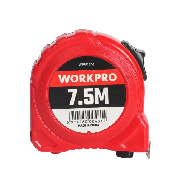 WORKPRO ตลับเมตรพลาสติก 7.5Mx16mm. รุ่น WP261002 สีแดง