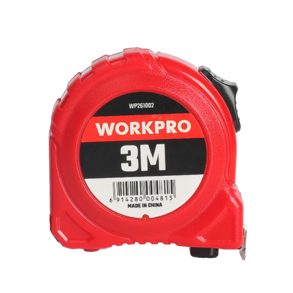 WORKPRO ตลับเมตรพลาสติก  3Mx16mm.รุ่น WP261002 สีแดง 
