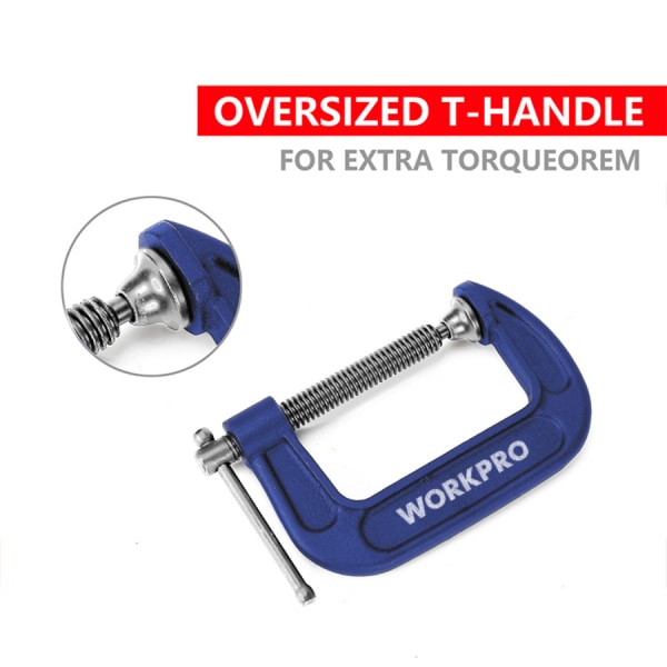 WORKPRO ปากกาจับงานตัวซี 8 นิ้ว WP232021