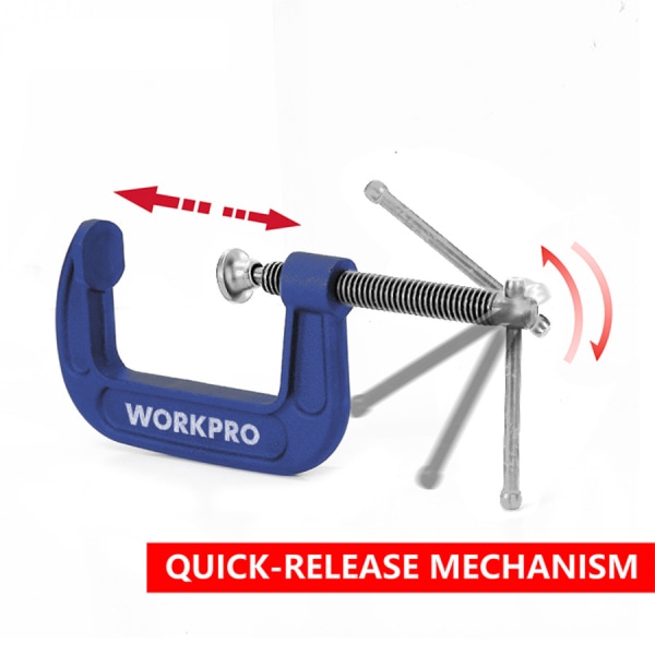WORKPRO ปากกาจับงานตัวซี 8 นิ้ว WP232021