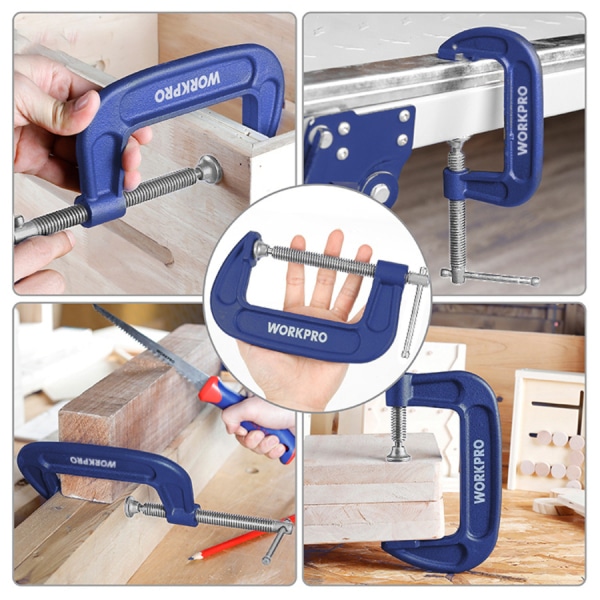 WORKPRO ปากกาจับงานตัวซี 8 นิ้ว WP232021