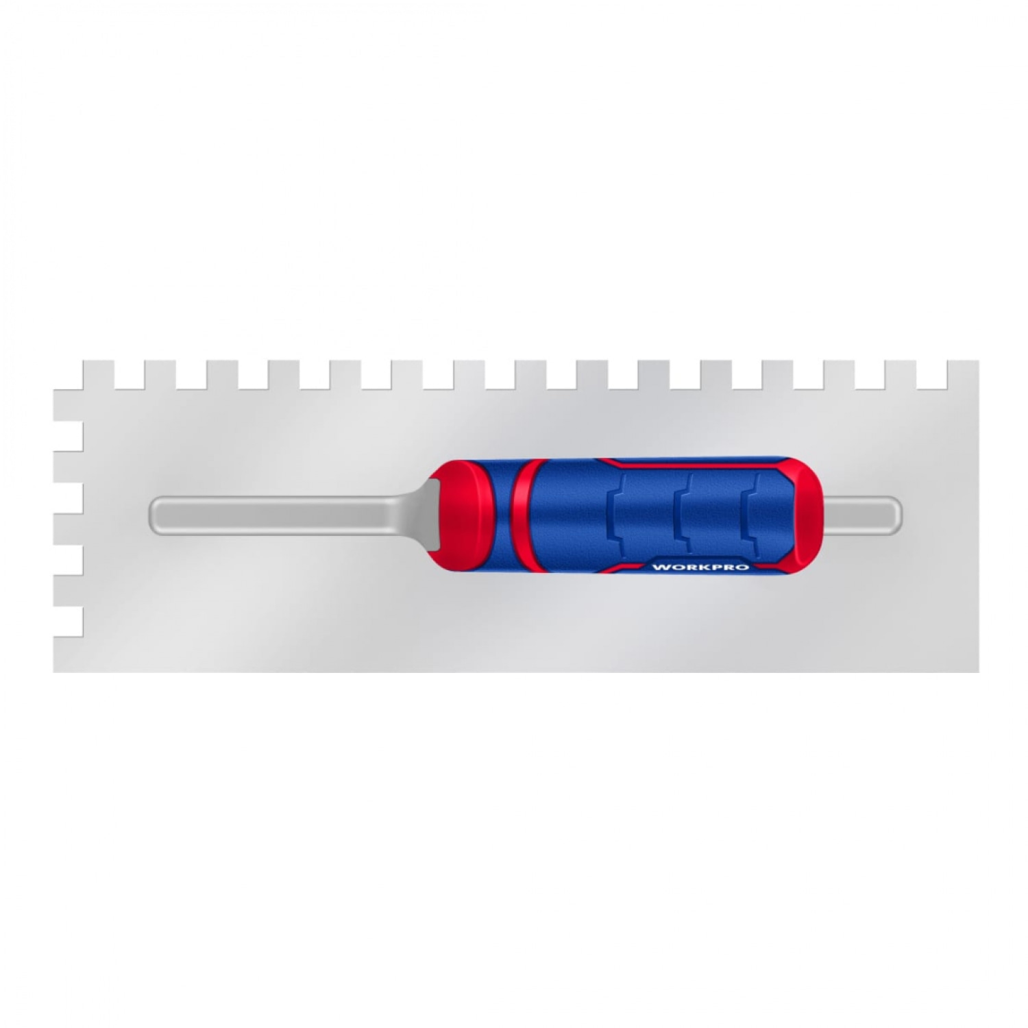 WORKPRO เกรียงหวีสเตนเลสด้ามยาง ฟันขอบหยัก 8x8 มม. รุ่น WP323002