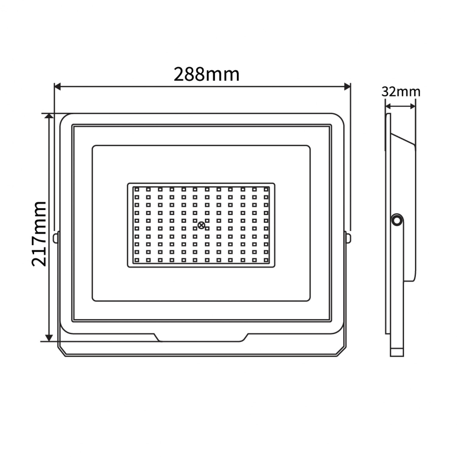 SHINING โคมไฟฟลัดไลท์ LED Gen3 100W แสงเดย์ไลท์