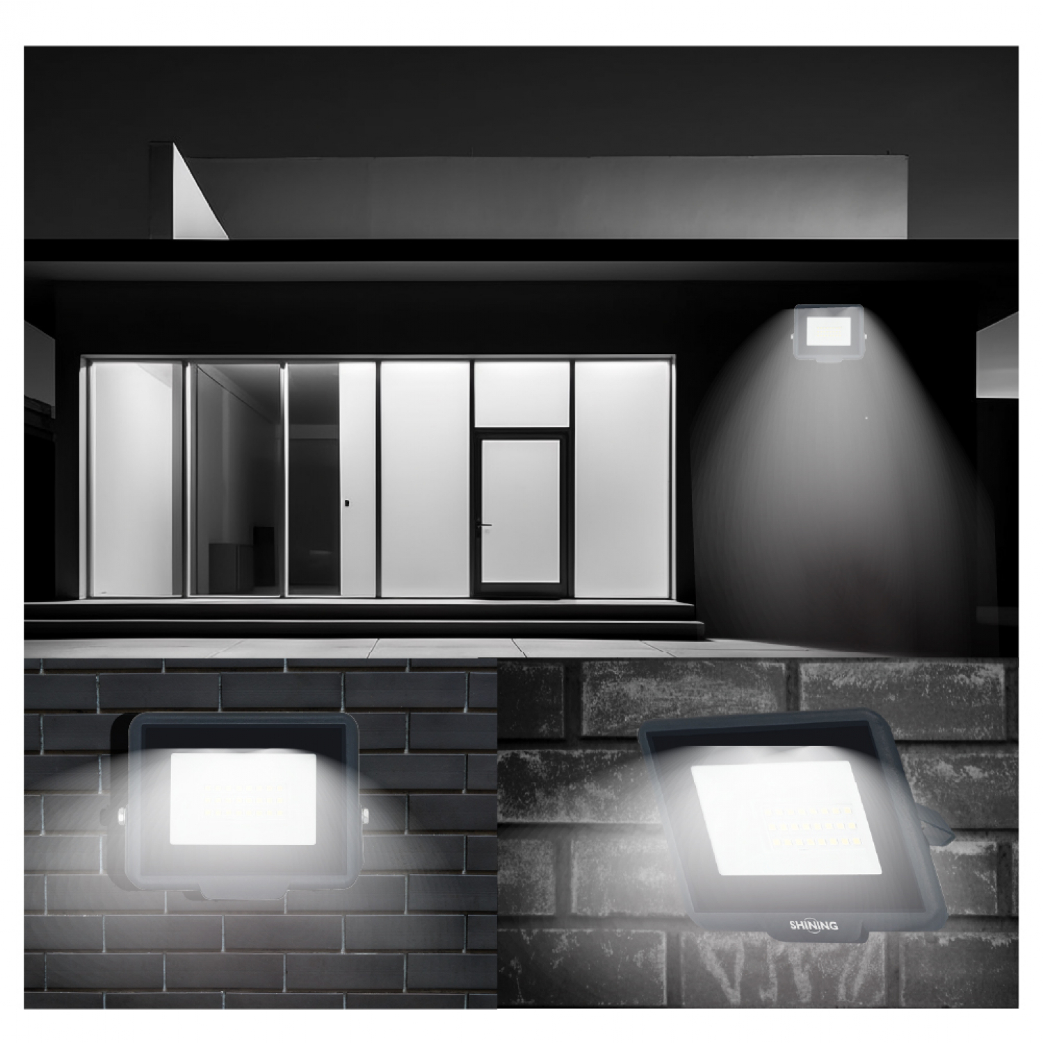 SHINING โคมไฟฟลัดไลท์ LED Gen3 100W แสงเดย์ไลท์